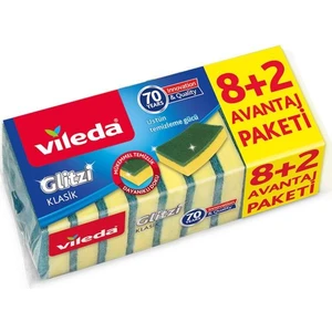 Yeşil Düz Sünger 8 + 2'li