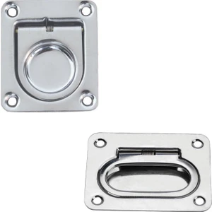 Gömme Kulp, Yaylı Tutamak, Inox 304, 76X57MM