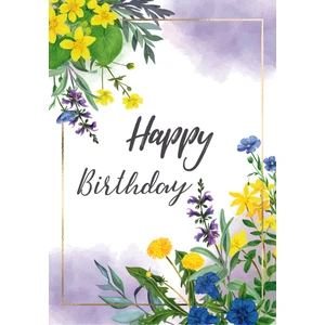Doğum Günü Tebrik Kartı Happy Birthday