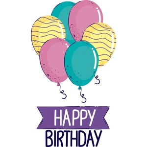 Doğum Günü Tebrik Kartı Happy Birthday
