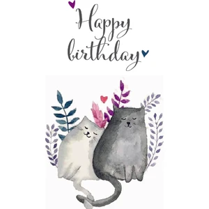 Doğum Günü Tebrik Kartı Happy Birthday