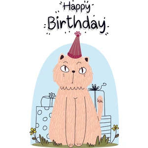 Doğum Günü Tebrik Kartı Happy Birthday