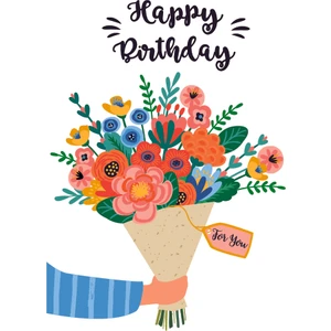 Doğum Günü Tebrik Kartı Happy Birthday