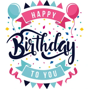 Doğum Günü Tebrik Kartı Happy Birthday