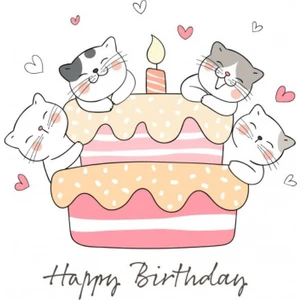 Doğum Günü Tebrik Kartı Happy Birthday