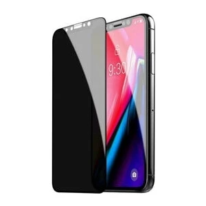 Apple iPhone 11 Gizli Hayalet 5D Tam Kaplayan Kırılmaz Cam ( Siyah )