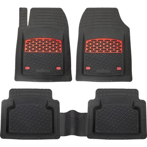 Team Car Teamcar Safir  Fiat Fiorino Krom Kırmızı Derin Havuzlu 3D Paspas