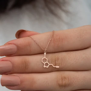 Dzg Silver Gümüş Serotonin Kolye Gümüş Kolye DN461