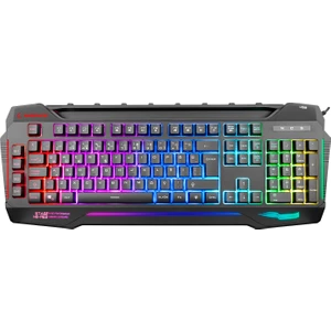 KB-R63 Stage Siyah USB 7 Renk Aydınlatmalı Q 4 Macro Fonksiyon 1*USB Hub Oyuncu Klavyesi