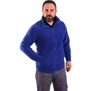 Eser - Fermuarlı Polar Mont - Saks Mavi