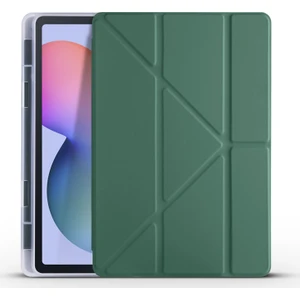 Samsung Galaxy Tab S6 Lite P610 Kılıf Kalemlikli Premium Standlı Katlanır Silikon Kılıf