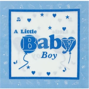 Süsle Bebek ve Parti Baby Shower Peçete, Mavi - 33 x 33 cm - 20 Adet
