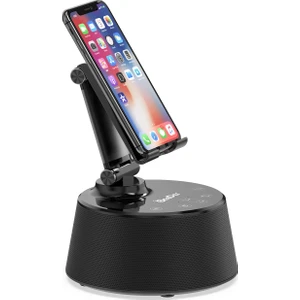 V02 Wireless Şarjlı Dokunmatik Digital Saat Kablosuz Stereo Hoparlör - Speaker