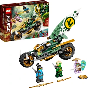 NINJAGO® Lloyd#un Orman Motosikleti 71745 yapım Seti; NINJAGO Lloyd ve Nya Minifigürlerini İçeren Ninja Motosikleti Oyuncağı (183 Parça)