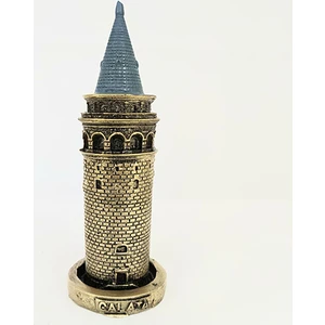 Hediye Seviyorum Galata Kulesi Biblo Altın 14CM