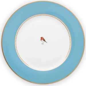 Pip Studio Love Birds Tabak 26,5 Cm, Mavi