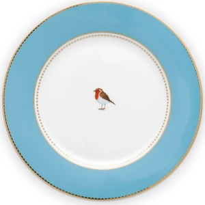 Pip Studio Love Birds Tabak 21 Cm, Mavi