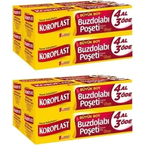 Buzdolabı Poşeti Büyük Boy 4 Al 3 Öde 80 Li x 2 'li