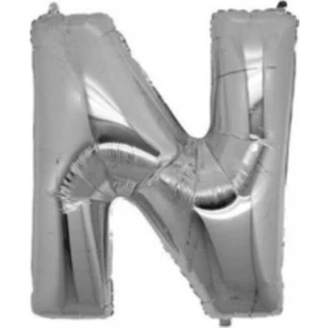 Harf Balon Folyo Küçük Boy 16 Inç 35 cm Gümüş N