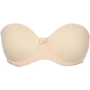 Straplez Destekli Push Up Sırtı Şeffaf Sütyen