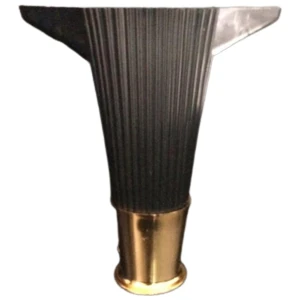 PVC Burada (12Adet) Asya Çizgili 15 cm Siyah / Gold Mobilya Ayağı- Dolap, Koltuk , Tv Ünitesi Ayağı