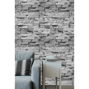 Exculusive 9360 Gri Taş Desen Duvar Kağıdı 5,30 M2