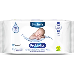 Deep Fresh Probiyotik Doğal Yenidoğan Islak Mendil 40 Yaprak