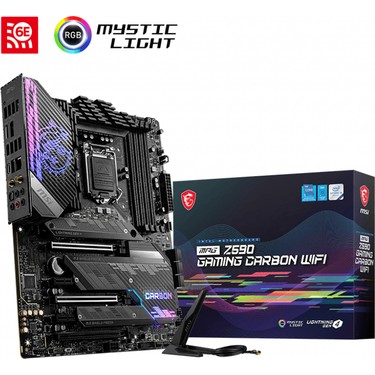 MSI MPG Z590 Gaming Carbon Wifi Soket 1200 DDR4 5333 (OC) Fiyatı