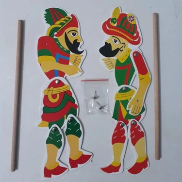 Anadolu Kitap Hacivat ve Karagöz Seti Hediyelik Çocuklar İçin Eğlenceli Gölge