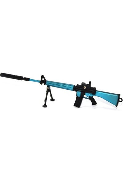 Dukkin Detaylı Sök&tak Metal Model Silah 20CM - M4 Blue