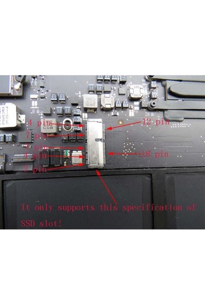 İntense Keratin Intense Keratin Imac &amp; Macbook (Pro,air) 2013 - 2017 M.2 SSD Express Çevirici Dönüştürücü Adaptör