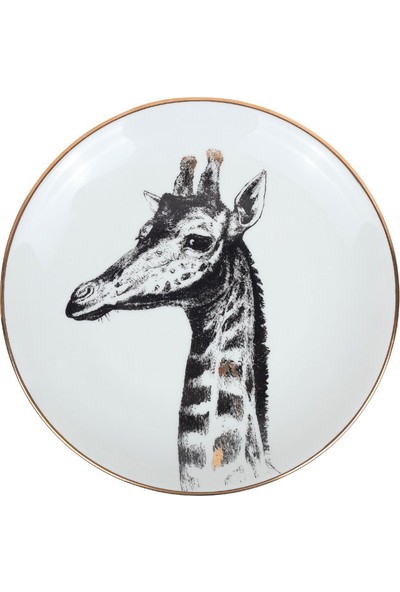 Dekofabrik Giraffe 23 Cm Porselen Tabak
