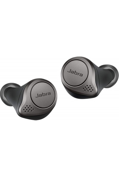 Jabra Elite 75T Aktif Gürültü Önleyici Bluetooth Kulaklıklar ve Kablosuz Şarj - Titanyum Siyah