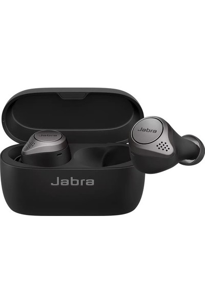 Jabra Elite 75T Aktif Gürültü Önleyici Bluetooth Kulaklıklar ve Kablosuz Şarj - Titanyum Siyah