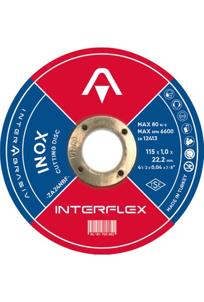 Interflex 115X1.0 mm Inox Kesici Disk (20 Adet)
