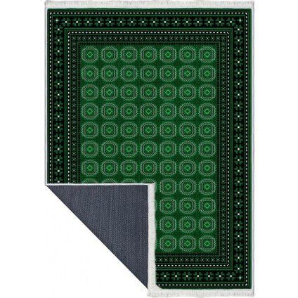 Makinede Yıkanabilen Leke Tutmaz Kolay Temizlenir Dokuma Taban Kumaş Üzerine Dijital Baskı Saçaklı Halı 80 x 200 cm