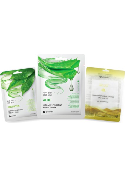 Green Tea-Aloe-Solution Snail Set