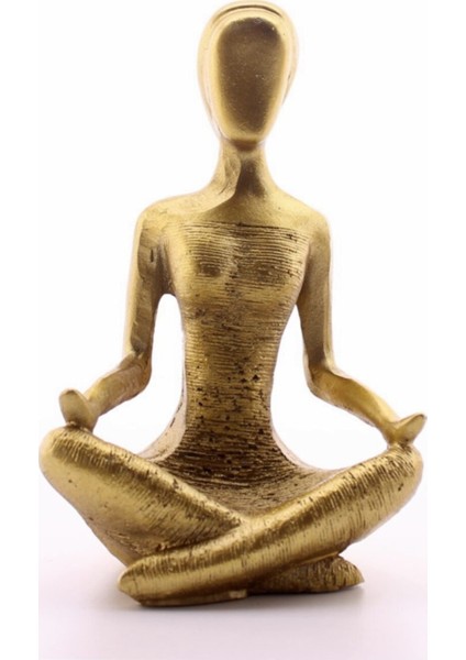 Yoga Yapan Kız Gold Biblo