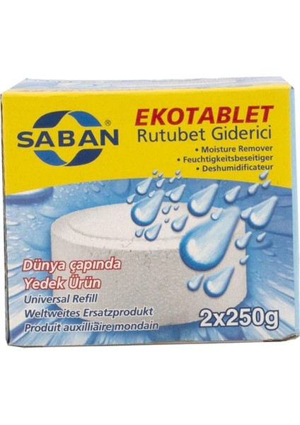 Nem Alıcı Rutubet Giderici Yedek Tablet 2 x 250 Gram