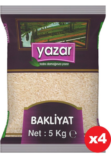 Pilavlık Pirinç 5 kg x 4 Paket