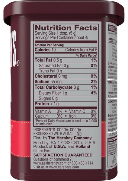 Hershey's Special Dark Şekersiz Kakao Tozu 226GR