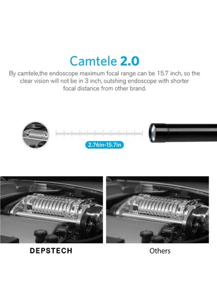 Upgrade 5.0mp Hd Wifi Borescope, Wireless Endoscope