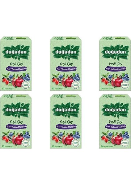 Yeşil Çay Nar Yaban Mersini x 6