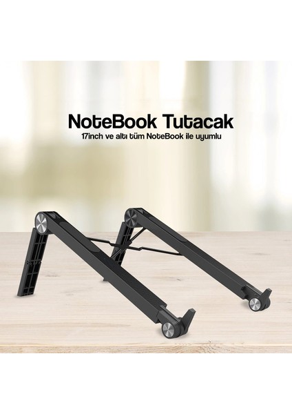 Laptop Stand NoteBook Katlanabilir ve Ayarlanabilir MacBook Stand