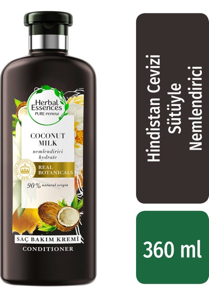 Herbal Essences Saç Bakım Kremi Nemlendirici Hindistan Cevizi Sütü 360 ml