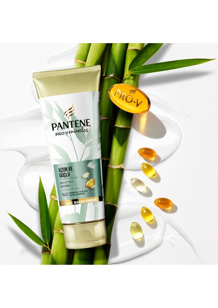 Uzun ve Güçlü Saç Bakım Kremi Bambu ve Biyotin İçerikli 2 x 275 ml Tüm Saç Tipleri İçin fiyatları