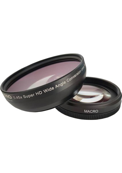 Canon ve Nikon 18-200MM Lens Için 72MM 0.45X Geniş Açı + Makro Lens fiyatları
