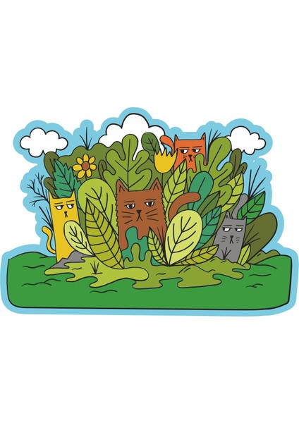 Kedi Çetesi Sticker - 17272
