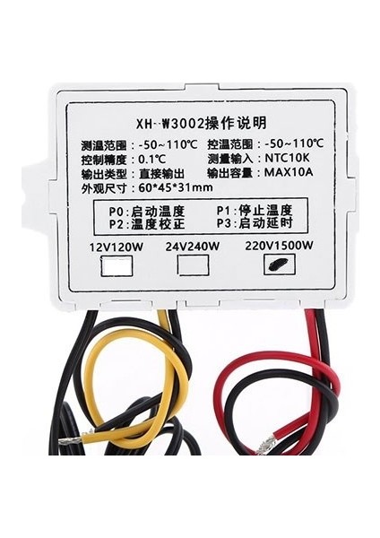 XH-W3002 Dijital Termostat Sıcaklık Kontrol Cihazı 220V 1500W, Kuluçka Termostat fiyatları