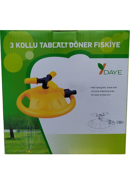 DY6013 Tablalı Döner 3 Kollu Fıskiye